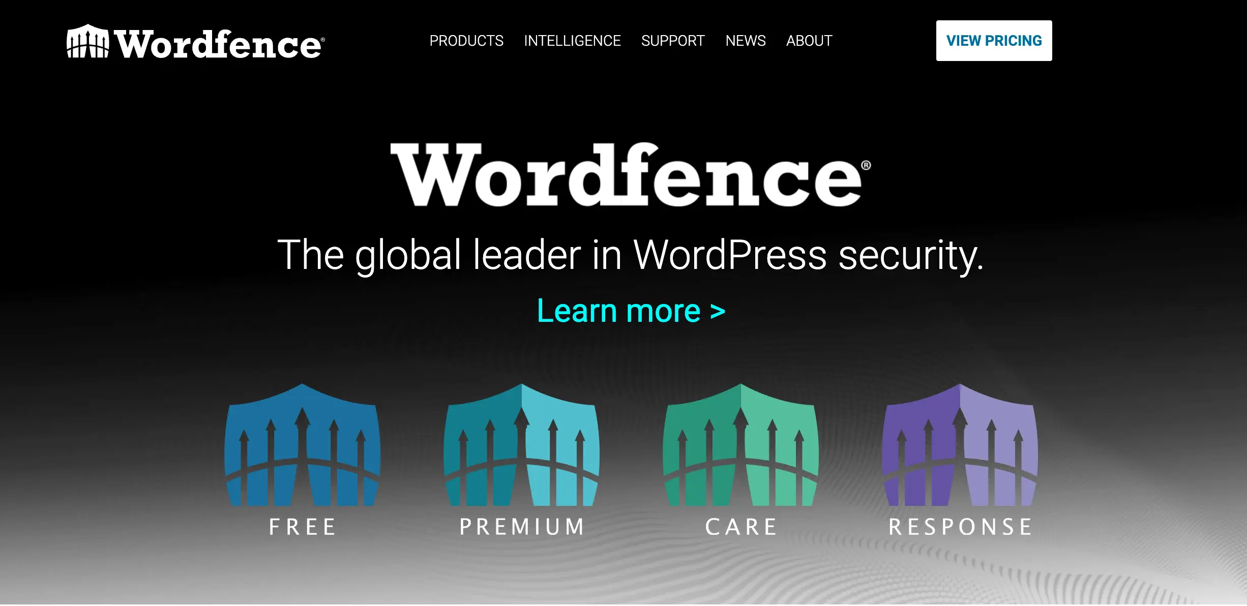 Wordfence plugin website screenshot