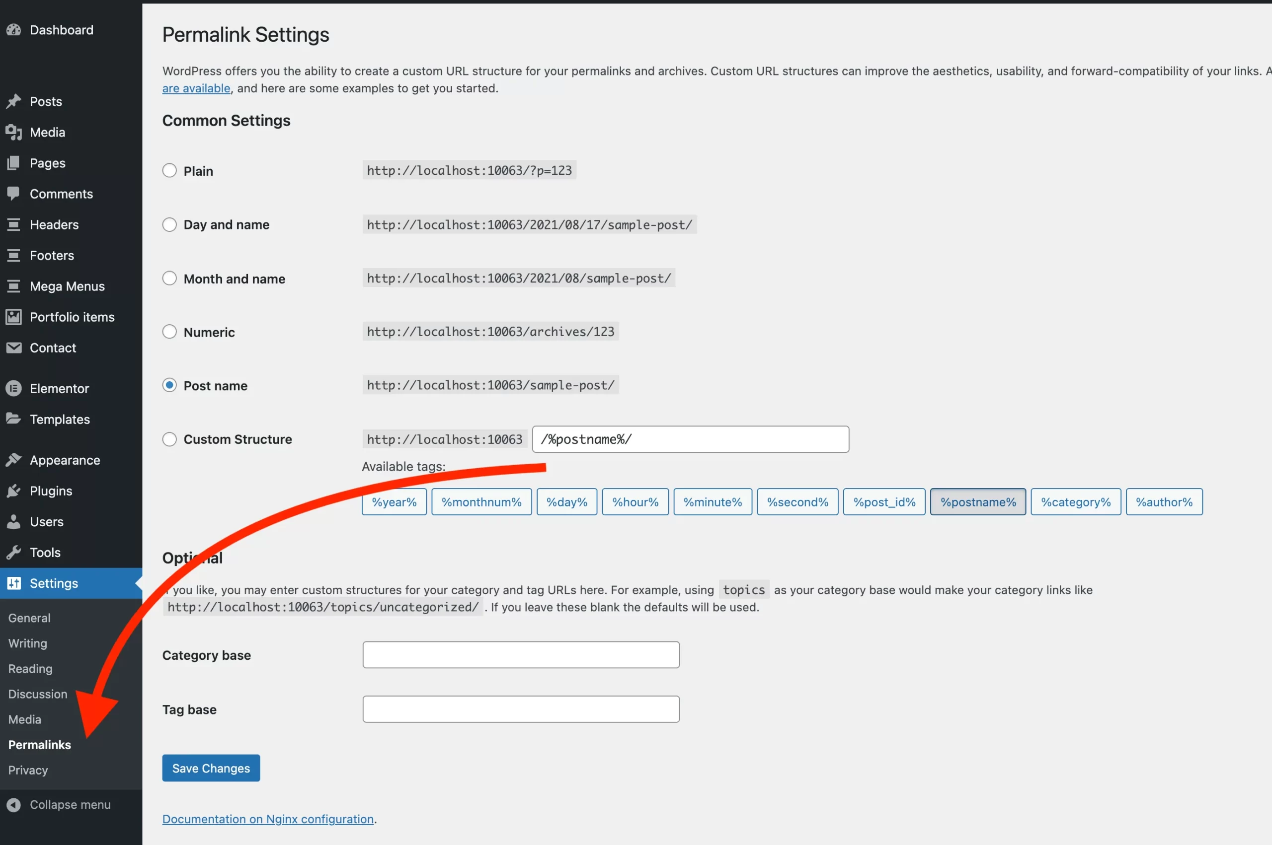 Save Permalinks in WordPress Settings