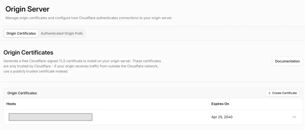 Generate Cloudflare Origin SSL
