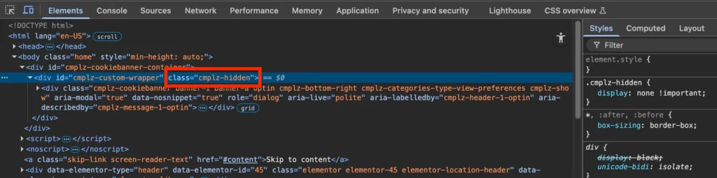 How to test Complianz website speed fix