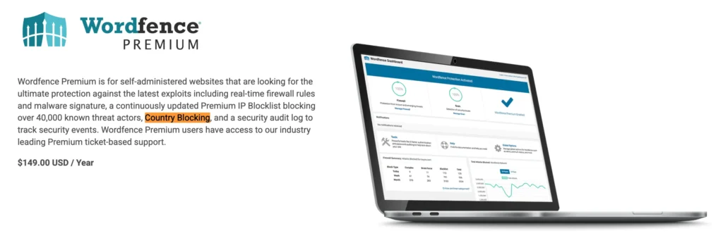 Wordfence Premium with Geoblocking