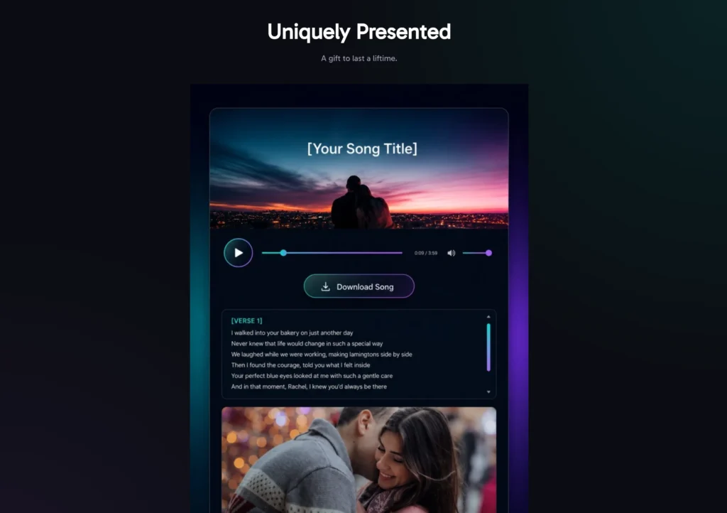 Songly Gift Page